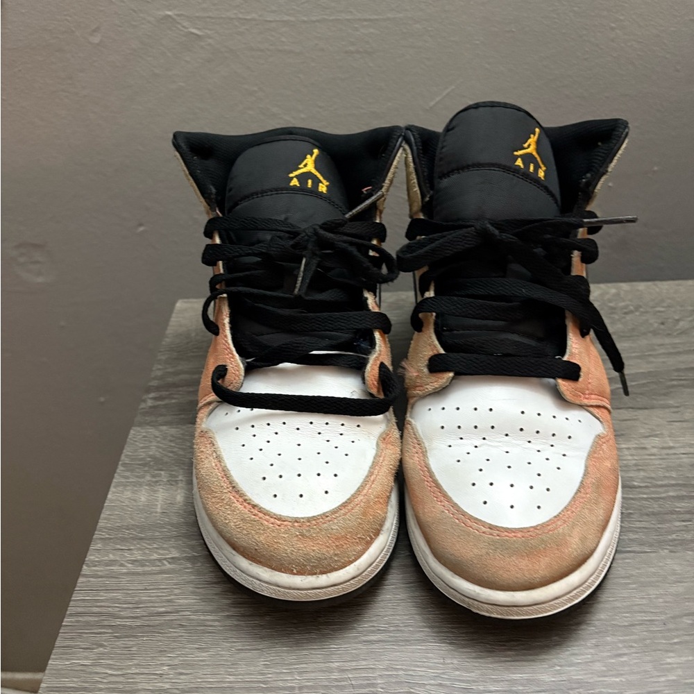 Jordan Kids Sneakers Black, White, and Orange